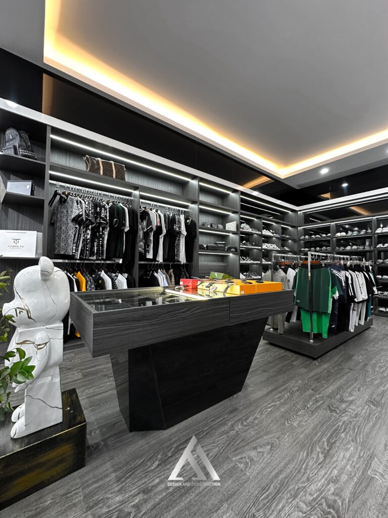 Mẫu thiết kế showroom tập trung làm nổi bật sản phẩm chính, chủ đạo cũng như thương hiệu của cửa hàng